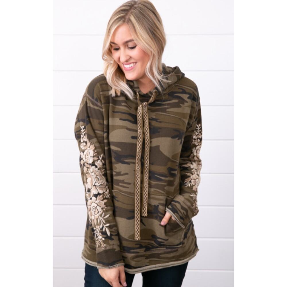 Johnny Was Olenna Pull On Hoodie